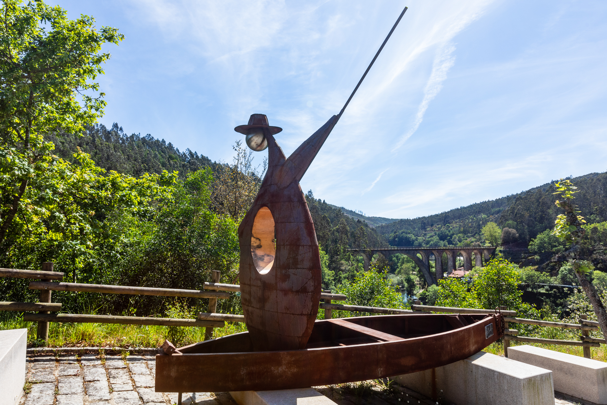 Art installation - Homage to the Vouga River Boatman